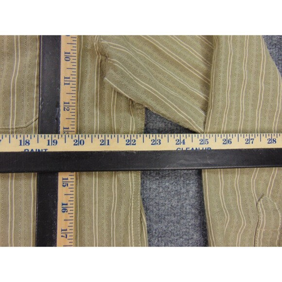 Territory Ahead Shirt Mens Large Gray Green Stripe Floral Button Down Collar - Picture 7 of 8